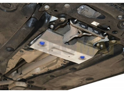 Защита заслонки системы выпуска ОГ Rival для 2,0D алюминий 4 мм для Volkswagen Tiguan 2016-2021
