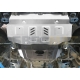 Защита картера и радиатора Rival для 2,4D и 2,8D алюминий 4 мм часть 1 для Toyota Hilux 2015-2021