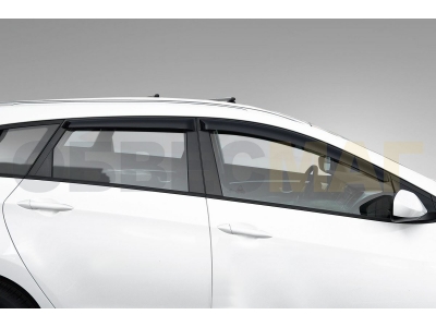Дефлекторы окон Rival Premium оргстекло 4 штуки на универсал для Hyundai i30 № 32302004