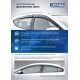 Дефлекторы окон Rival Premium оргстекло 4 штуки на седан для Kia Rio 2011-2017
