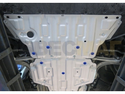 Защита картера Rival для 1,4 и 2,0 АКПП алюминий 4 мм для Audi A4/A5 2015-2021