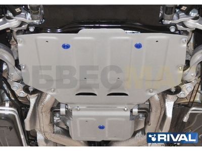 Защита КПП для Bentley Bentayga алюминий 4 мм № 333.0402.1