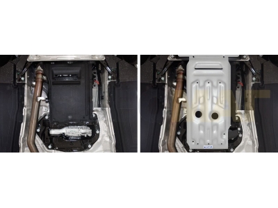 Защита КПП и РК Rival алюминий 4 мм для BMW X5/X6 2008-2019