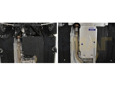 Защита КПП Rival алюминий 4 мм для BMW 3/4 2011-2021