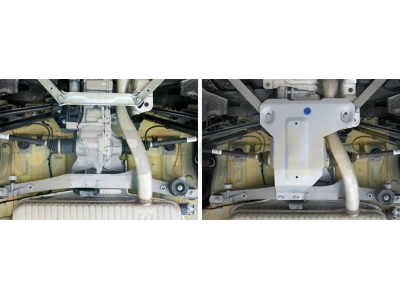 Защита редуктора Rival алюминий 4 мм на 4х4 для BMW X1 2015-2021