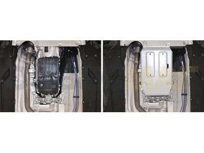 Защита КПП Rival алюминий 4 мм для BMW 1/2 2014-2021