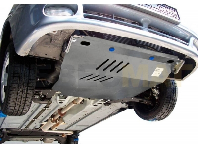Защита картера и КПП Rival увеличенная для 1,3 и 1,5 МКПП алюминий 4 мм для Chevrolet Lanos/ZAZ Chance 2005-2014
