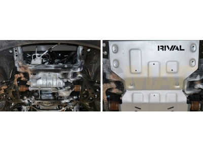 Защита картера Rival для 5,0 алюминий 6 мм часть 1 для Ford F-150 2014-2021