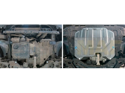 Защита картера и КПП Rival алюминий 4 мм для Hyundai ix35/Kia Sportage 2010-2015