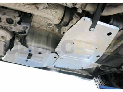 Защита РК и топливных трубок Rival для 3,0/3,0D/3,6/5,7 алюминий 4 мм для Jeep Grand Cherokee 2010-2021