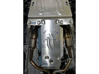 Защита КПП и РК Rival для 5,0 алюминий 4 мм для Land Rover Range Rover 2012-2021
