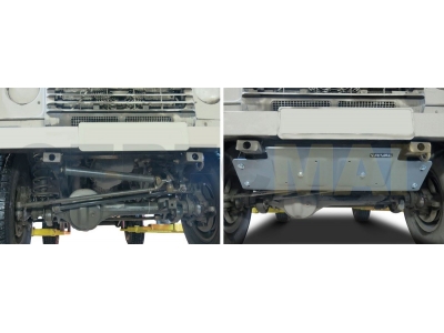Защита рулевых тяг Rival алюминий 6 мм для Land Rover Defender 90/110 2007-2016