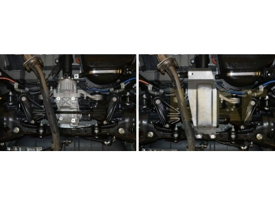 Защита редуктора Rival для 2,0/2,2D/2,5 алюминий 4 мм для Lexus NX-200/200t/Toyota RAV4 2013-2019