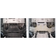 Защита КПП Rival алюминий 4 мм для Mercedes-Benz GLE/GLS/GL 2012-2021