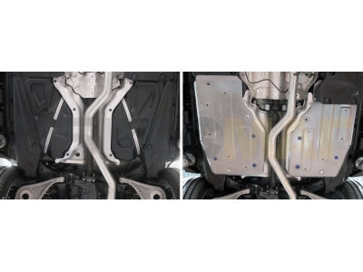Защита топливного бака Rival алюминий 4 мм для Mercedes-Benz GLS-Class/GL-Class 2012-2016