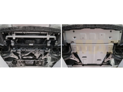 Защита радиатора Rival алюминий 4 мм для Mercedes-Benz GLE 2015-2018