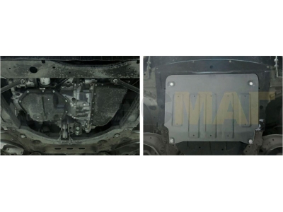 Защита картера и КПП Rival для 1,2/1,6D/2,0 алюминий 4 мм для Nissan Qashqai 2014-2015