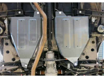 Защита топливного бака Rival для 3,5 алюминий 4 мм для Nissan Murano 2008-2021