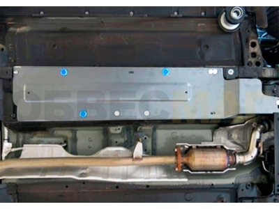 Защита топливных трубок Rival для 2,0 и 2,5 алюминий 4 мм для Nissan X-Trail T32 2015-2021