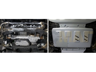Защиты картера Алюминий Nissan Pathfinder, V - 2.5d; 3.0d; 4.0 Rival для Navara/Pathfinder/X-Class 333.4165.2.6