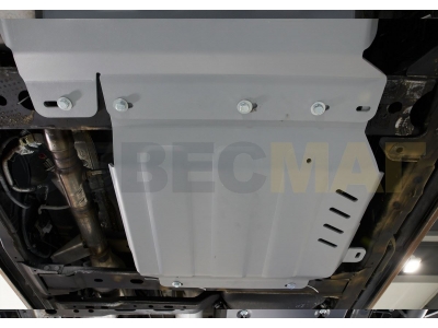Защита РК Rival для 2,5D/3,0D/4,0 алюминий 6 мм для Nissan Navara/Pathfinder 2004-2015