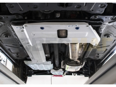 Защита топливных трубок Rival для 1,6/2,0 алюминий 4 мм для Nissan Terrano/Renault Duster/Kaptur 2011-2021