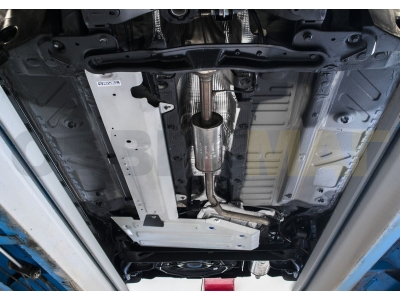 Защита топливного бака Rival для 1,5D/1,6/2,0 алюминий 4 мм на 4х2 для Nissan Terrano/Renault Duster/Kaptur 2011-2021