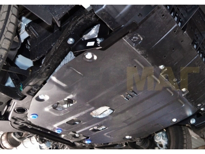 Защита картера и КПП Rival для 1,6 алюминий 4 мм для SsangYong Tivoli 2015-2021