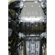 Защита картера Rival для 4,5D/4,6/4,7/5,7 алюминий 4 мм часть 1 для Toyota Land Cruiser 200/Lexus LX-570 2007-2021