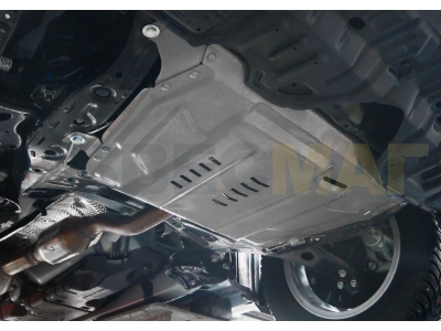 Защита картера и КПП Rival увеличенная для 1,8 МКПП/2,0/2,4/2,5/3,5 алюминий 4 мм для Lexus ES/RX/Lifan Murman/Toyota Camry/Highlander 2006-2020