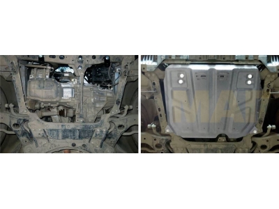 Защита картера и КПП Rival для 1,6 и 1,8 алюминий 4 мм для Toyota Corolla/Auris 2006-2018