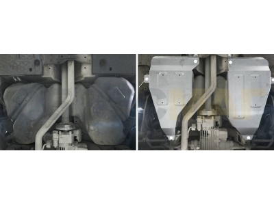 Защита топливного бака Rival для 2,0 и 2,0D алюминий 4 мм для Volkswagen Tiguan 2011-2016