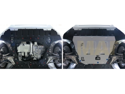 Защита картера и КПП Rival для D5 и T6 алюминий 4 мм для Volvo XC90 2015-2021