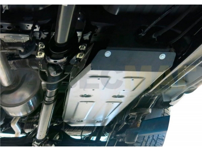 Защита топливного бака Rival для 2,4D и 2,8D алюминий 4 мм для Toyota Hilux 2015-2021