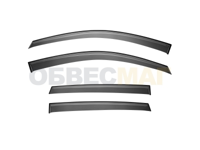 Дефлекторы окон Rival Premium оргстекло 4 штуки на седан для Skoda Superb 2013-2015