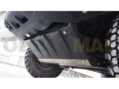 Защита картера и рулевых тяг АБС-Дизайн композит 8 мм для УАЗ 3163 Патриот/Пикап № 42.01k