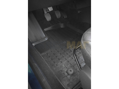 Коврики салона Rival литьевые резина 5 штук на авто с бардачком для Lada XRay 2016-2021