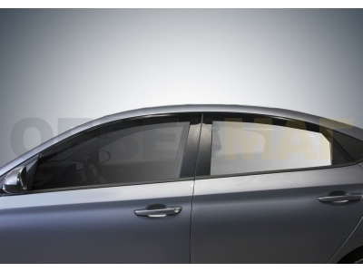 Дефлекторы окон AutoFlex поликарбонат 4 штуки на седан для Hyundai Solaris 2010-2017