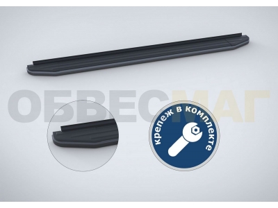Пороги алюминиевые Rival Black для Suzuki Vitara 2015-2021 A160ALB.5503.1