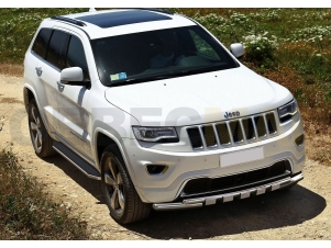 Пороги алюминиевые Rival Premium для Jeep Grand Cherokee № A160ALP.2703.1