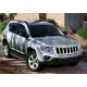Пороги алюминиевые Rival Premium для Jeep Compass 2013-2021