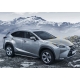 Пороги алюминиевые Rival Premium для Lexus NX-200/200t/300h 2014-2021
