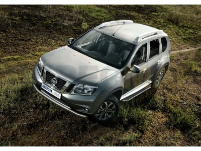 Пороги алюминиевые Rival Premium для Nissan Terrano/Renault Duster № A173ALP.4701.3