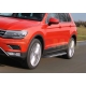 Пороги алюминиевые Rival Premium для Volkswagen Tiguan 2016-2021
