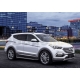 Пороги алюминиевые Rival Premium для Hyundai Santa Fe/Santa Fe Premium 2012-2018