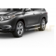 Пороги алюминиевые Rival Premium для Toyota Highlander 2007-2014