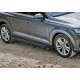 Пороги алюминиевые Rival Black для Audi Q7 2015-2021