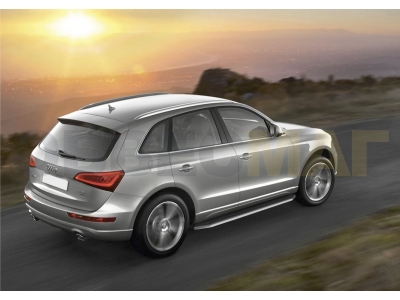 Пороги алюминиевые Rival Premium для Audi Q5 № A193ALP.0302.1