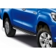 Пороги алюминиевые Rival Premium для Toyota Hilux 2015-2021
