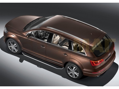 Пороги алюминиевые Rival Premium для Volkswagen Touareg/Audi Q7 № A193ALP.5801.3